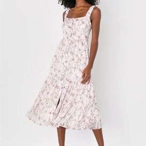 Lulu’s Blush Midi Dress